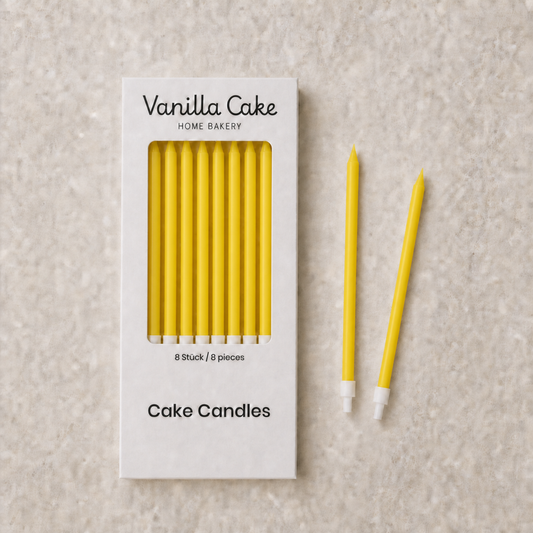 Cake Candles - Sunny Yellow