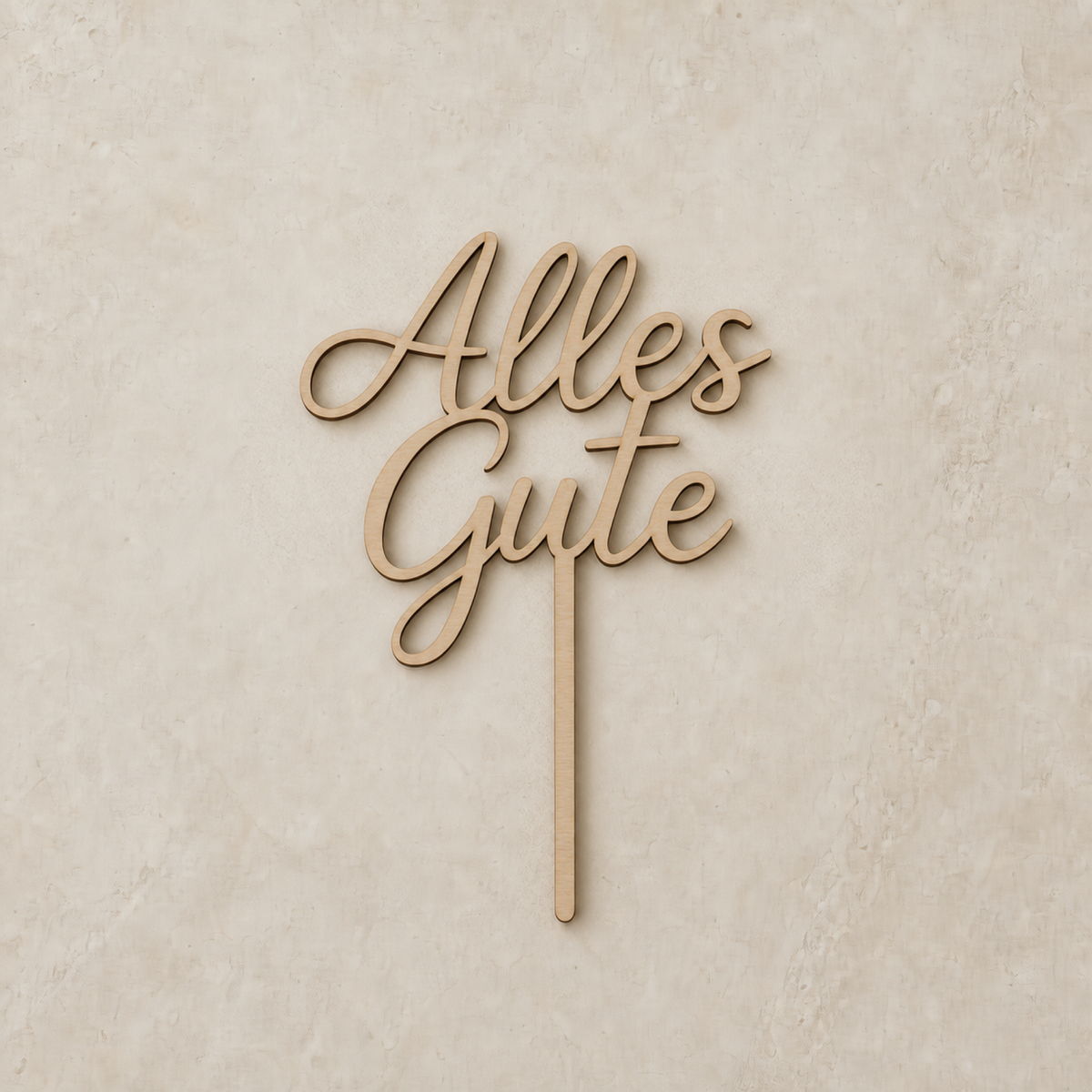 Alles Gute Cake Topper - Holz
