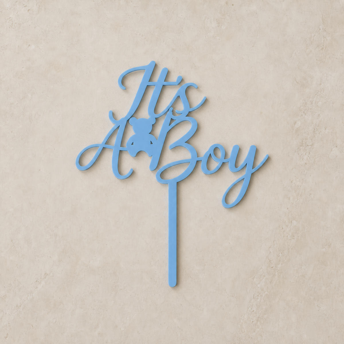 It's A Boy Cake Topper - Sky Blue