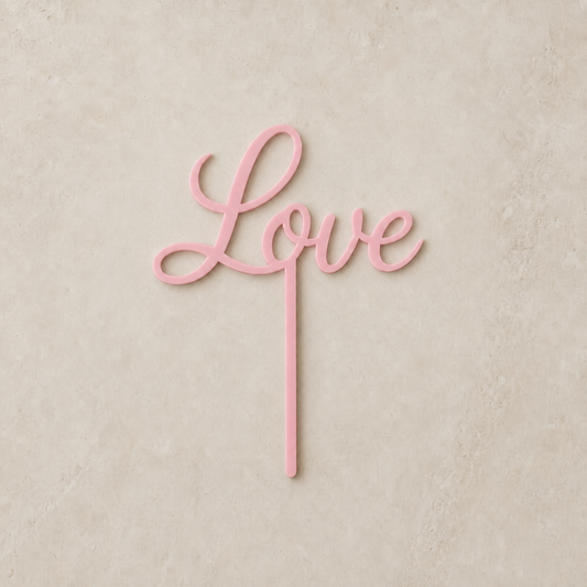 Love Cake Topper -Blush Pink