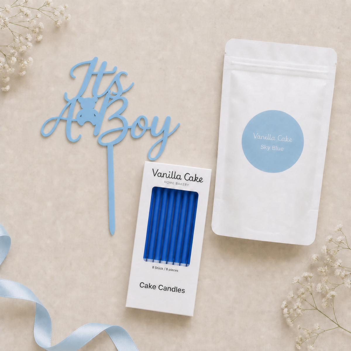 It's A Boy Styling Set - Sky Blue