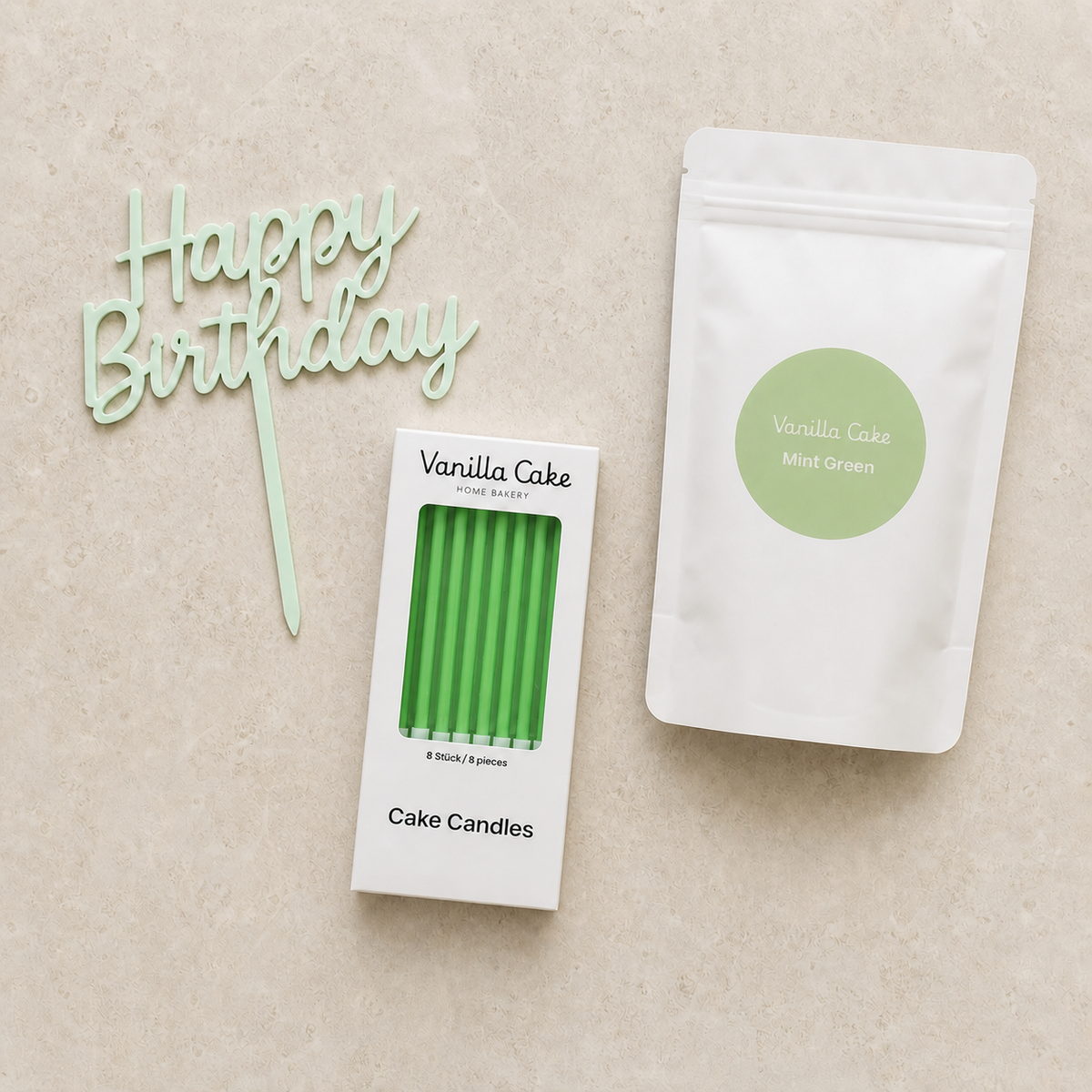 Happy Birthday Styling Set - Mint Green
