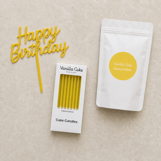 Happy Birthday Styling Set - Sunny Yellow